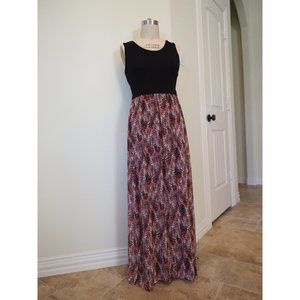 Calvin Klein Dress, Maxi, Black sleeveless top, Size S,